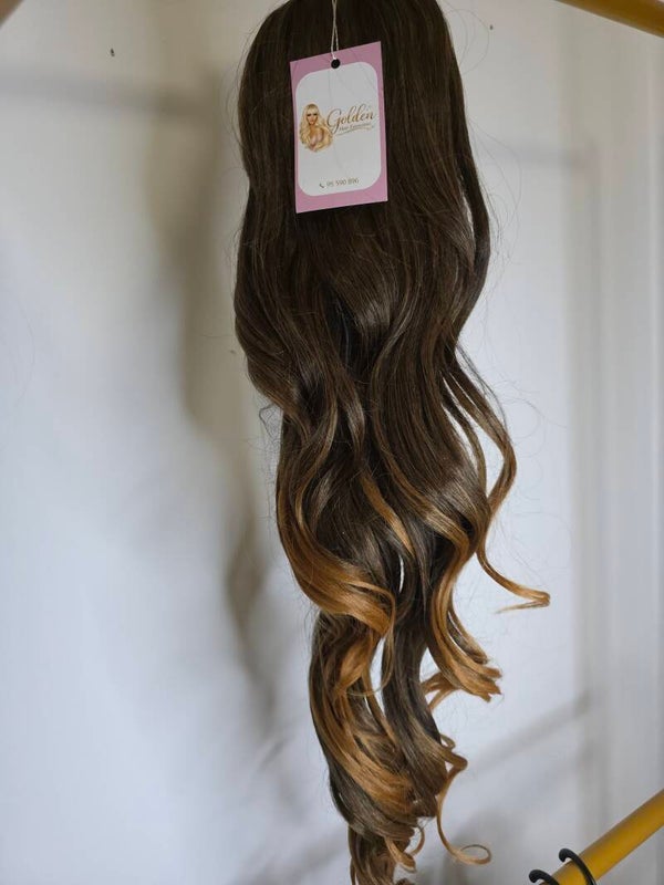Loose Curl Ponytail,#G-t1b/27, 72cm_Εντυπωσιακή Μακριά Αλογοουρά με Φυσικές Μπούκλες