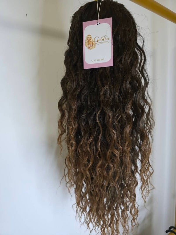 Water Wave Ponytail Extension,#G-T1B/30, 50 cm – Κυματιστή Αλογοουρά με Όγκο