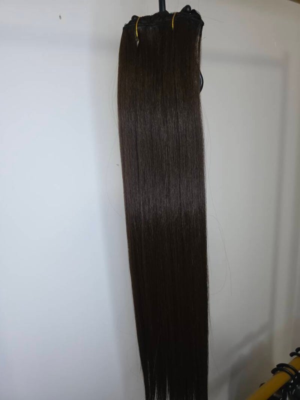 Clip-in hair,7pcs,60cm,#6,CHOCO 💛