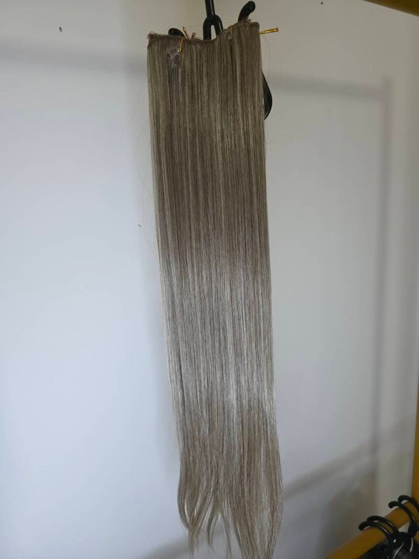 Clip-in hair,7pcs,60cm,#ASH BLOND💛