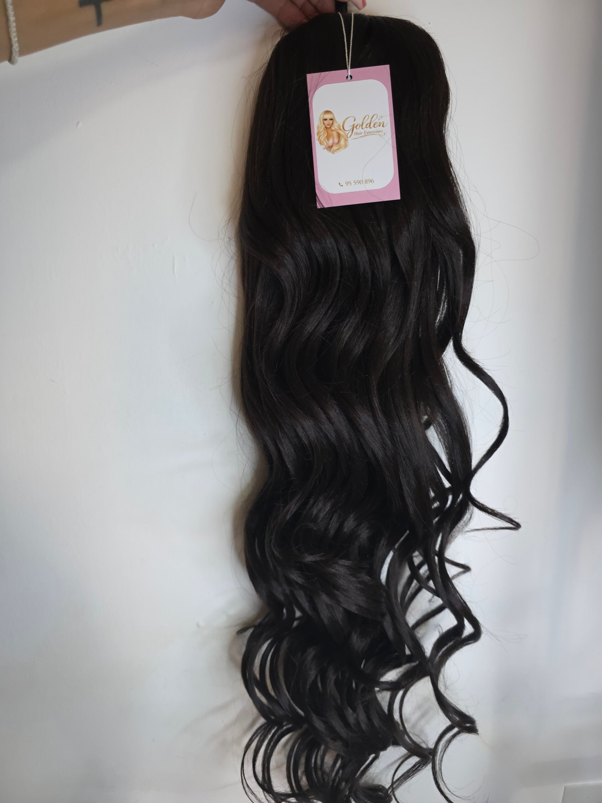 Loose Curl Ponytail,#G-4,Light Brown, 72cm_Εντυπωσιακή Μακριά Αλογοουρά με Φυσικές Μπούκλες