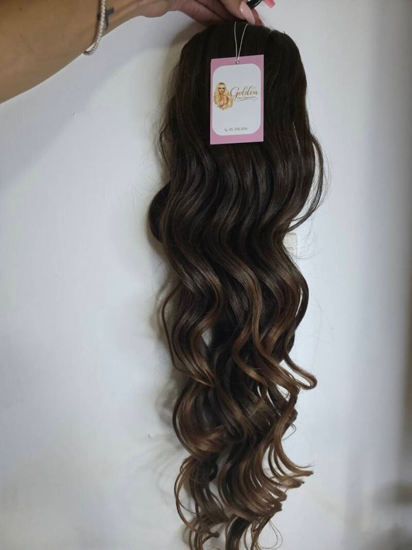 Loose Curl Ponytail,#Gt1b-30, 72cm_Εντυπωσιακή Μακριά Αλογοουρά με Φυσικές Μπούκλες