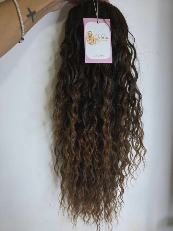 Water Wave Ponytail Extension,#GT1B-30, 50 cm – Κυματιστή Αλογοουρά με Όγκο