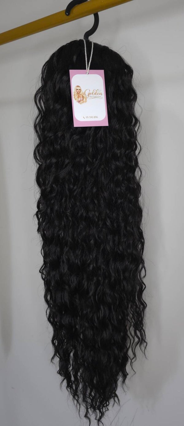 Ponytails Water wave #GBlack,72 cm