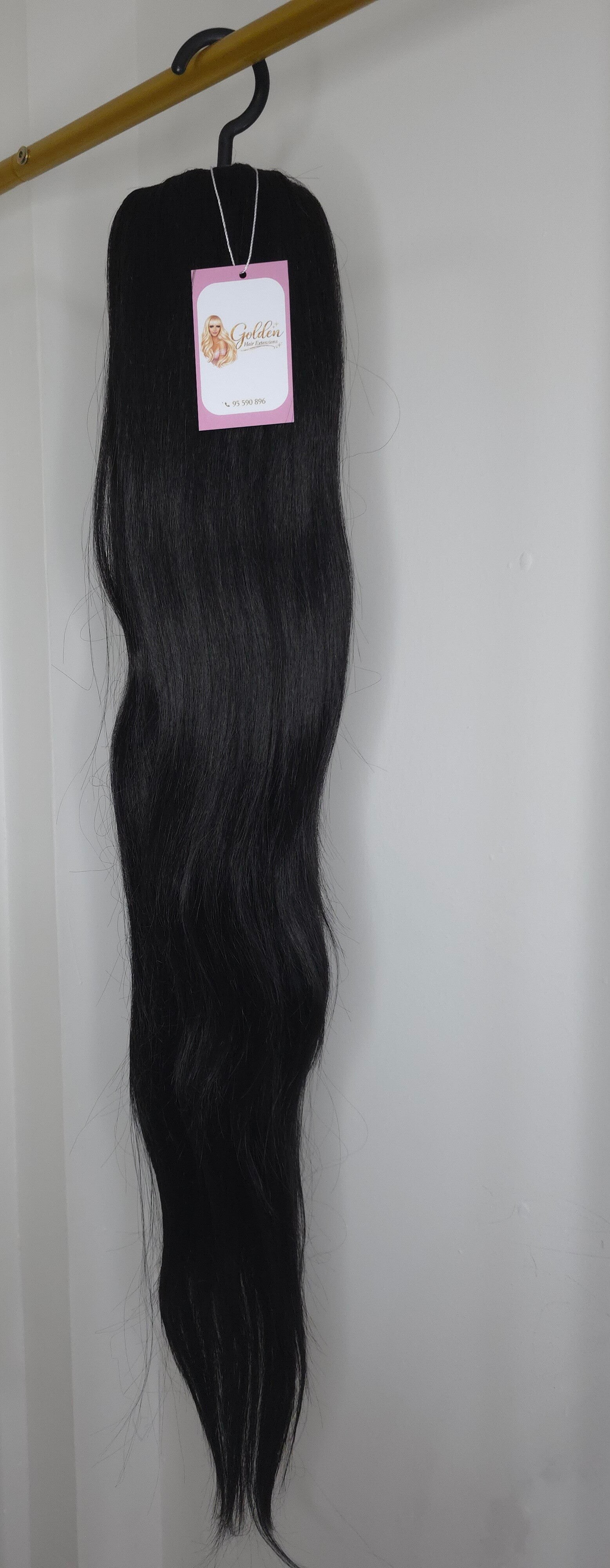 Straight Ponytail,#Black,36" – Extra Long Ίσια Αλογοουρά με Φυσική Όψη