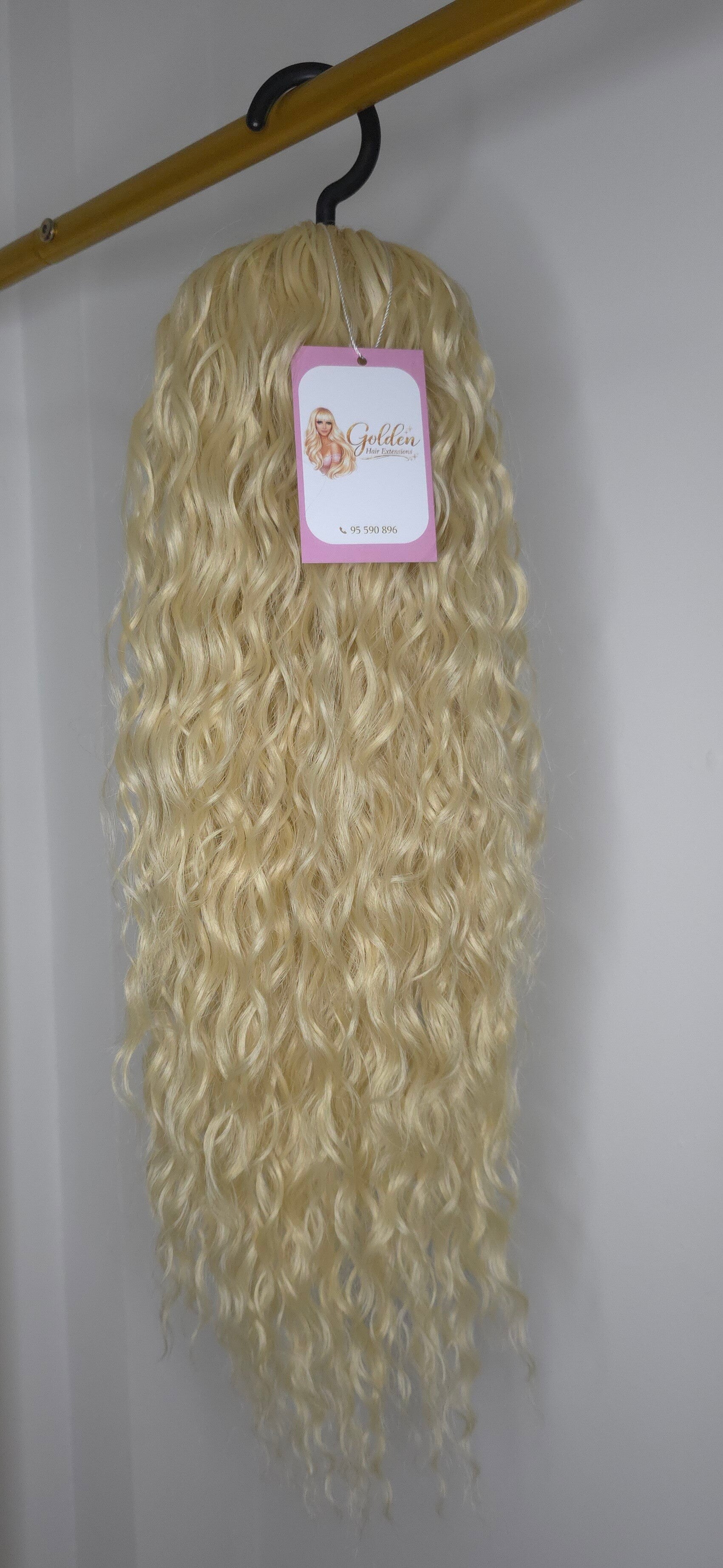 Water Wave Ponytail Extension,#613, 50 cm – Κυματιστή Αλογοουρά με Όγκο