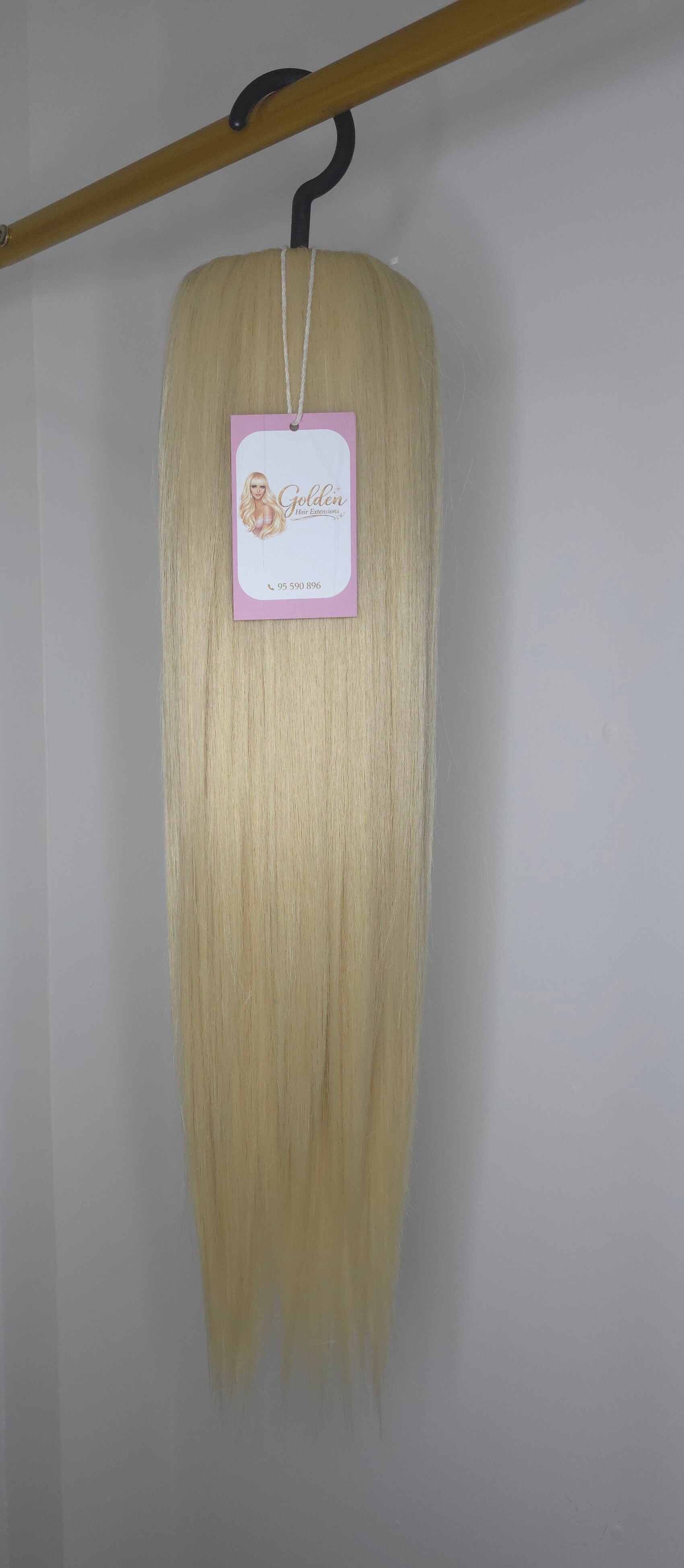 Ίσιο Ponytail Extension,#613,50 cm – Αλογοουρά με Φυσική Όψη