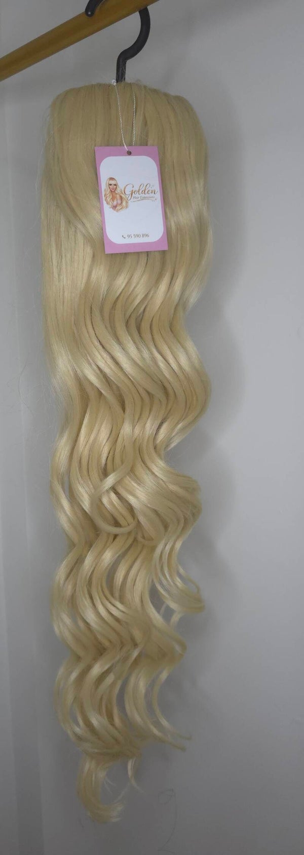 Loose Curl Ponytail,#613, 72cm_Εντυπωσιακή Μακριά Αλογοουρά με Φυσικές Μπούκλες