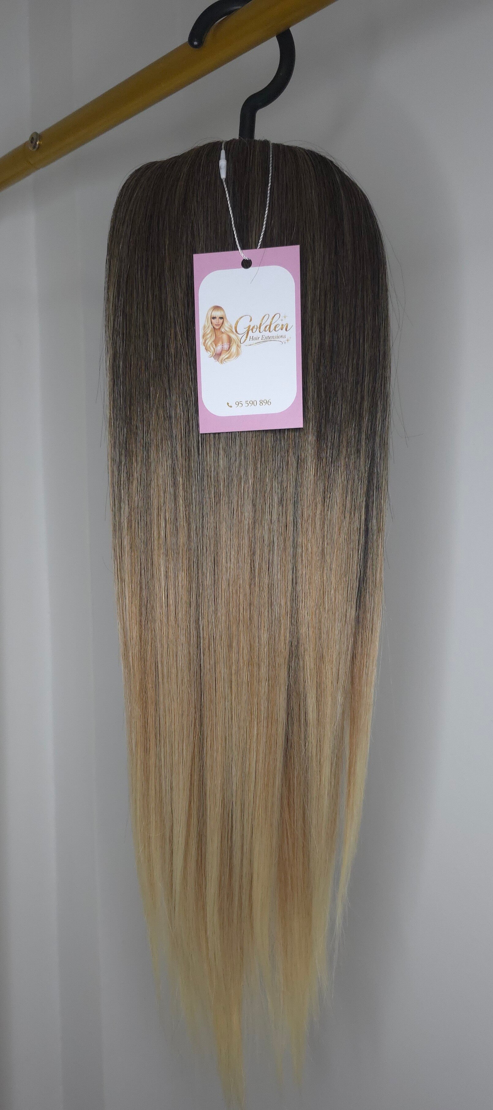 Ίσιο Ponytail Extension,#k2/27/613,50 cm – Αλογοουρά με Φυσική Όψη