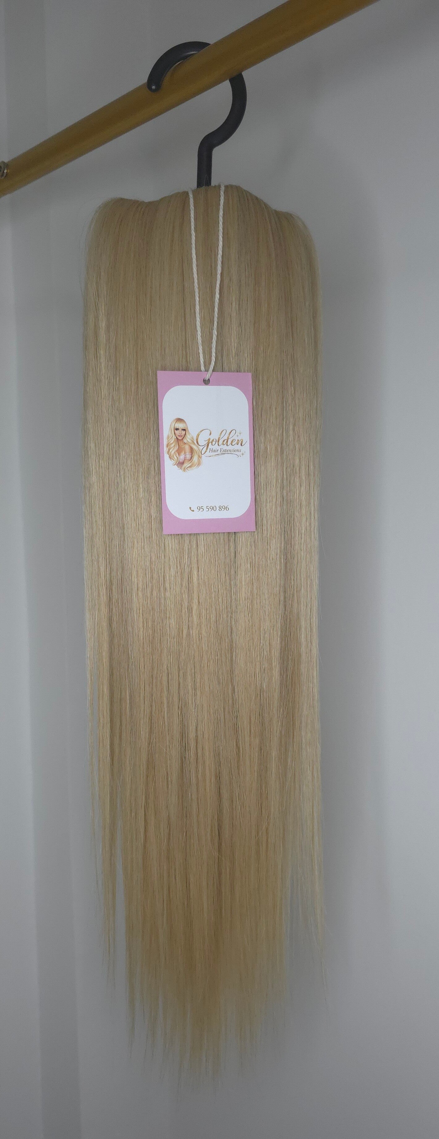 Ίσιο Ponytail Extension,#GChampagne , 50 cm – Αλογοουρά με Φυσική Όψη