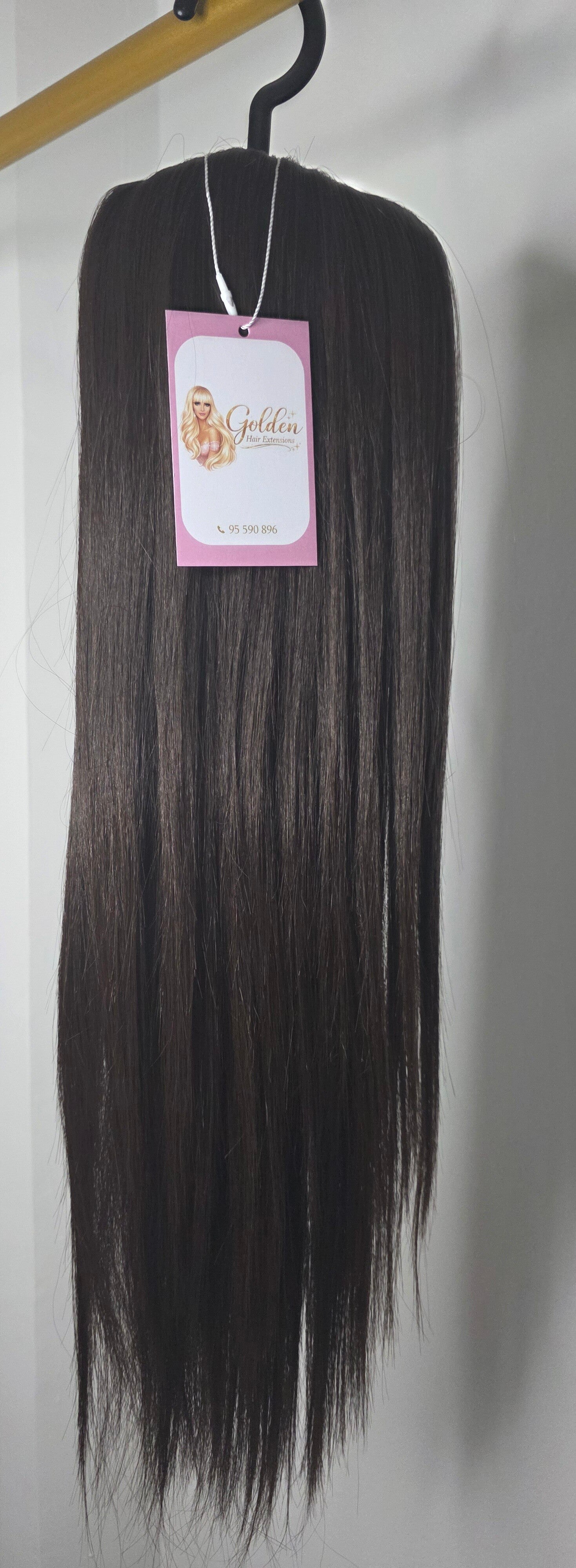 Ίσιο Ponytail Extension,#G6 , 50 cm – Αλογοουρά με Φυσική Όψη