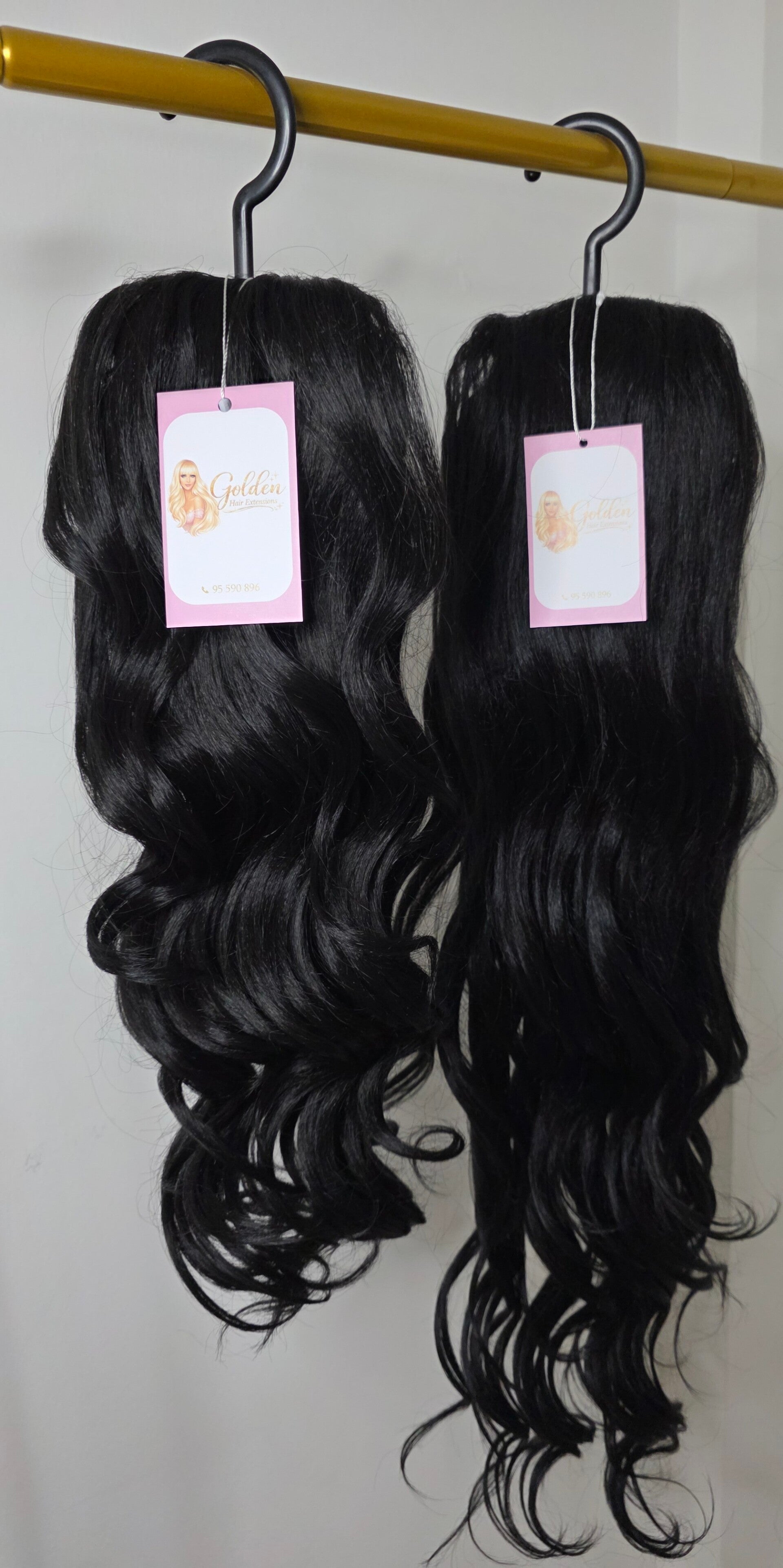Loose Curl Ponytails,#G-Black,50cm_Μήκος και ομορφία