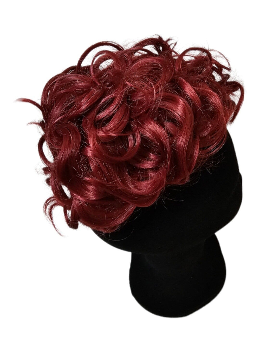 Curl hair bun, #Red ❤️
