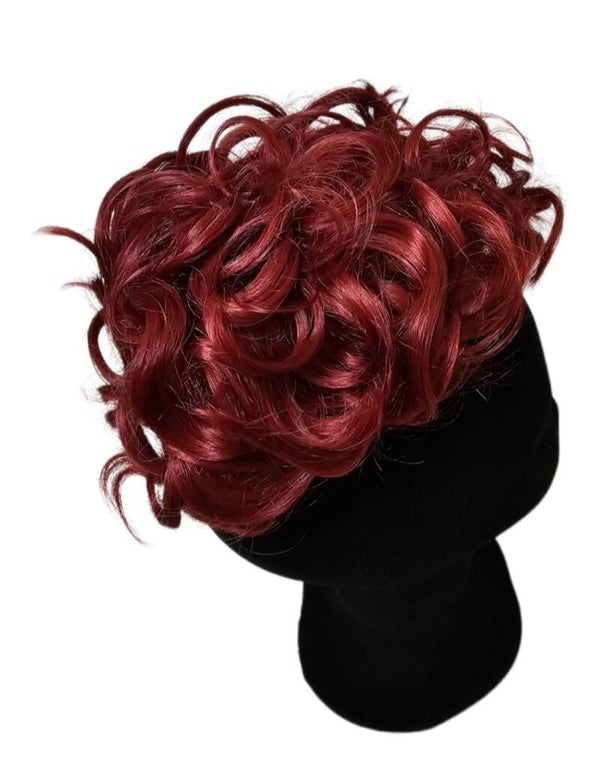 Curl hair bun, #Red ❤️