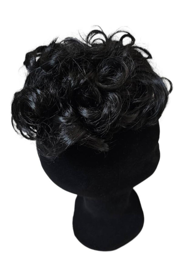 Curly hair bun #Black ⚫️