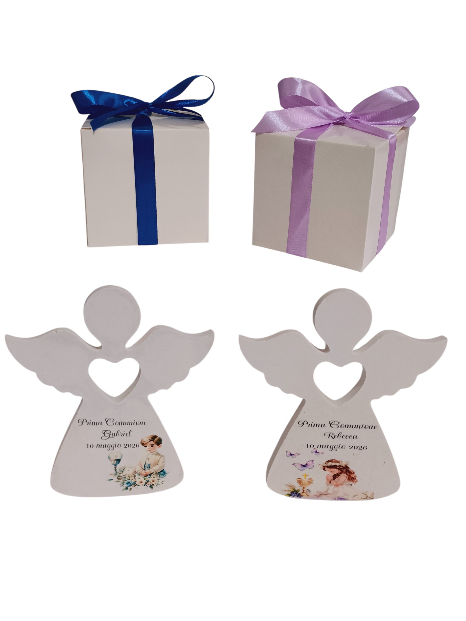 Bomboniera Angelo comunione cresima battesimo statuina diffusore essenze profumatore