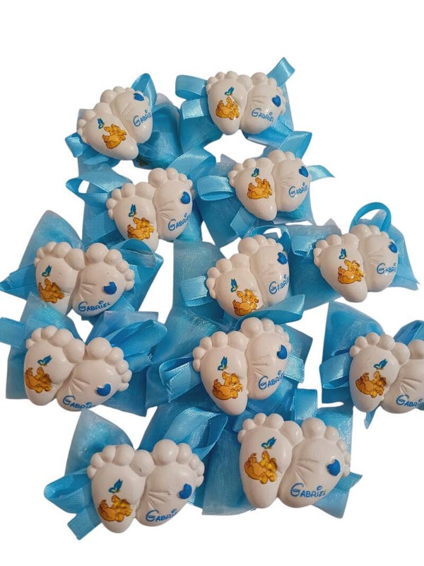 Bomboniera nascita bimbo piedini calamita Simba baby re leone magnete segnaposto battesimo