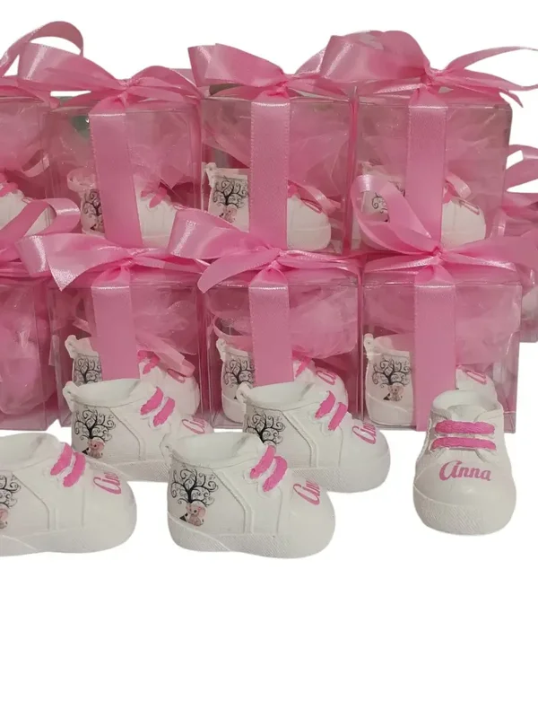 Bomboniera battesimo bimba scarpina Elefantina albero della vita segnaposto scatola confetti