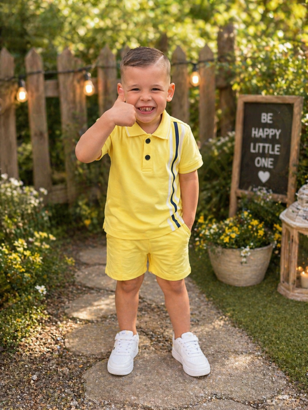 Neon boys short sets
