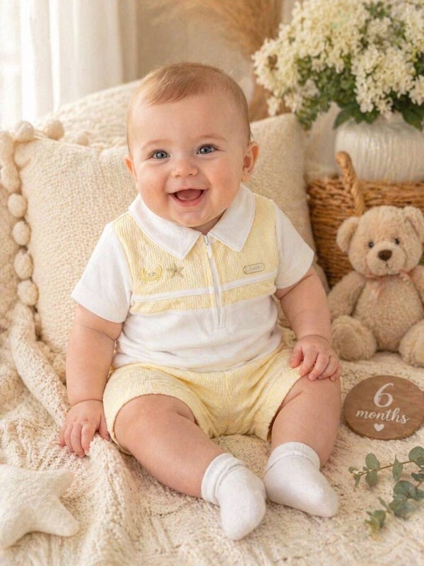 Boys lemon amore short set