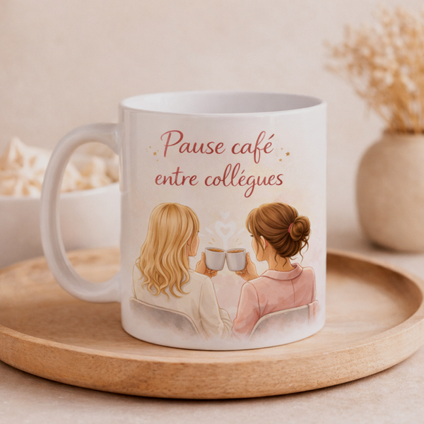 Mug Collègue - pause café entre collègues