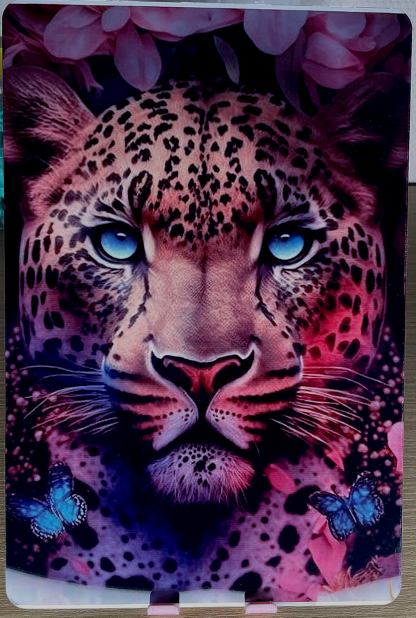 Plaque décorative - Léopard artistique 20X30CM