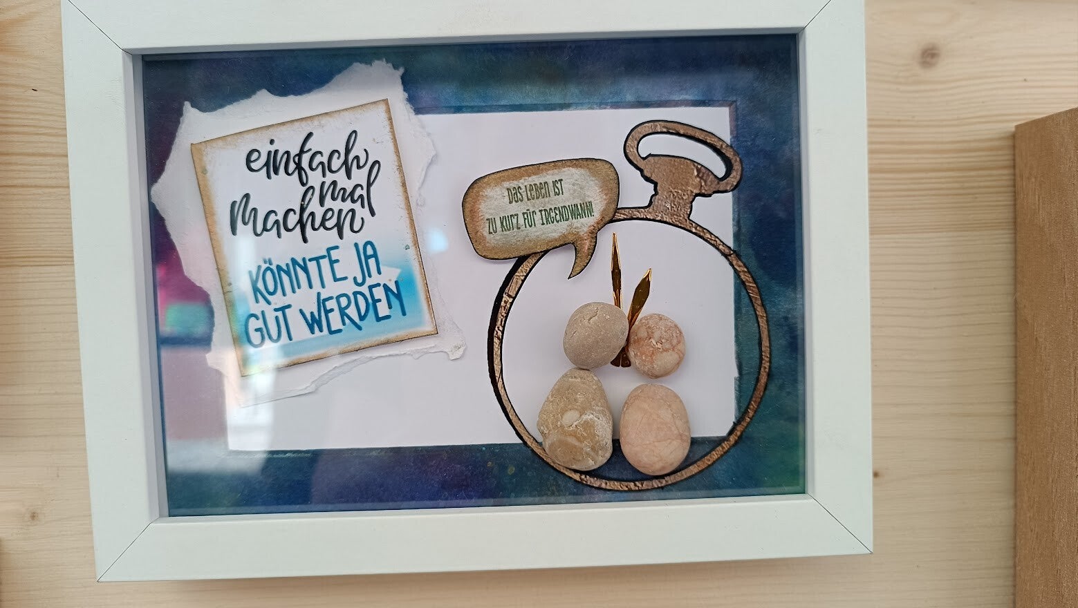 Steinbild "Einfach mal machen...."