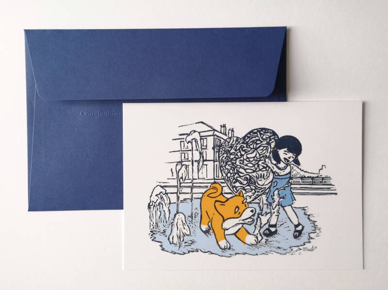 Aki and me - Carte postale