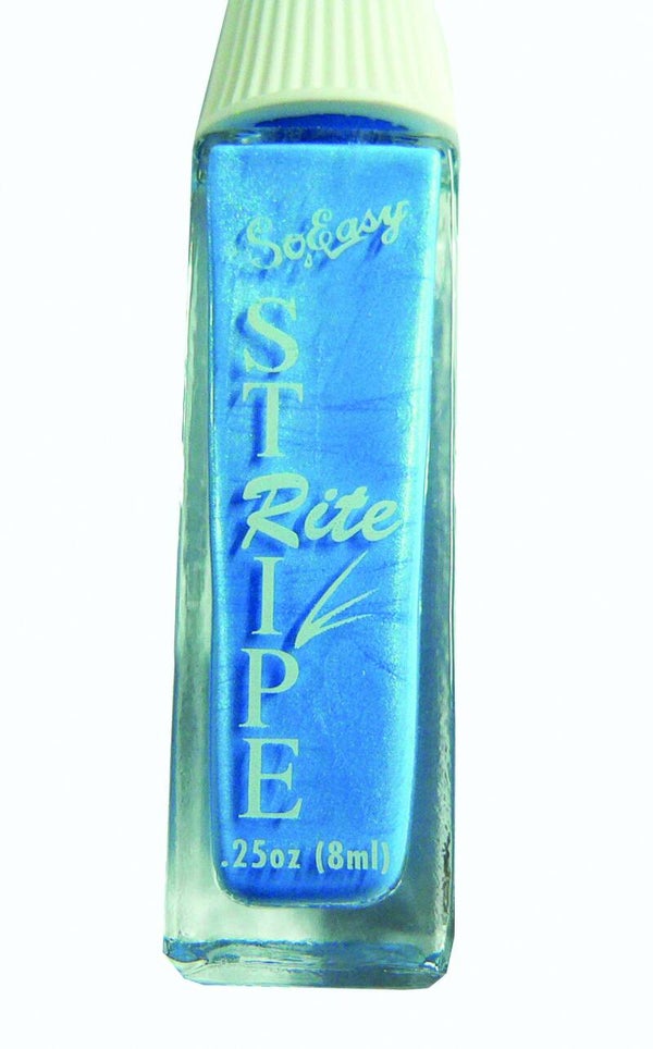 1033 Nail Art Stripe Babyblau Met.