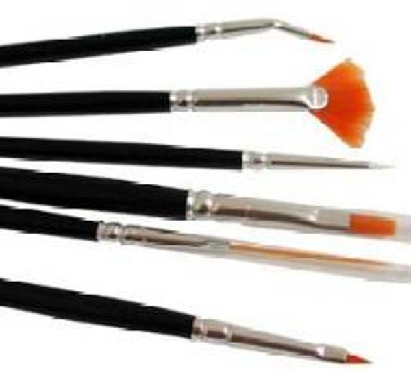 27025 Nail Art Pinselset 6-teilig
