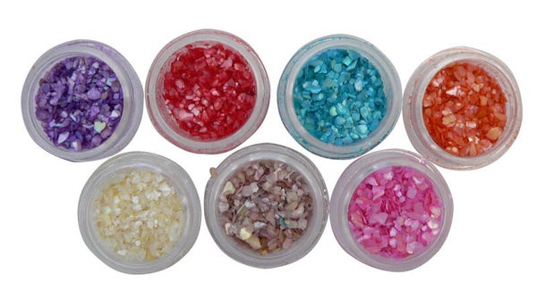 2747x Perlmutsplitter verschiedene Farben