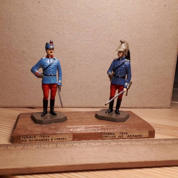 French army 1914 officier Chasseur à cheval & officier des Dragons