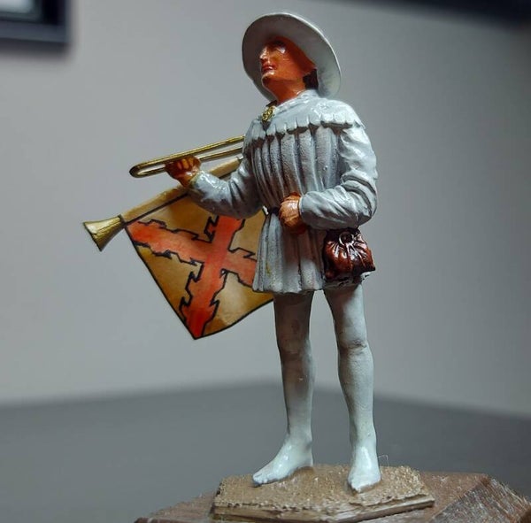 15th century Burgundy trumpeter/herald