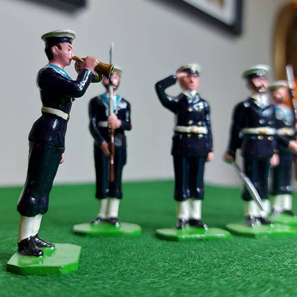 Royal Navy 54mm, parade figures at attention