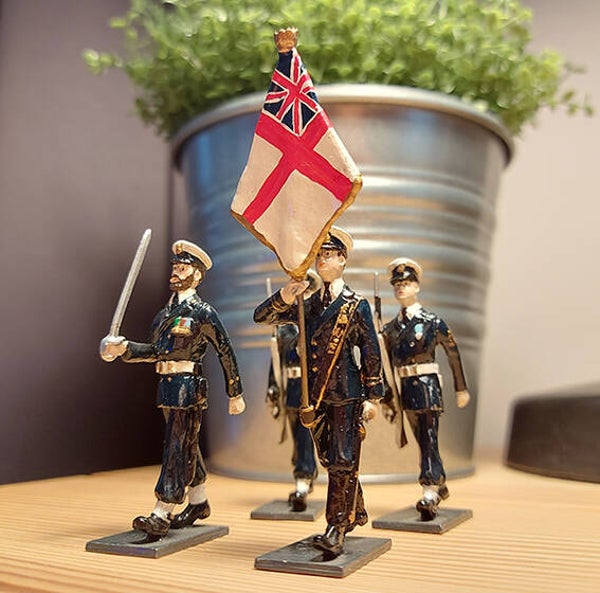 Royal Navy 54mm, colour party