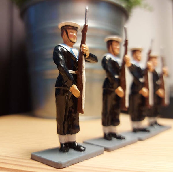 Royal Navy 54mm, sailor figures at attention