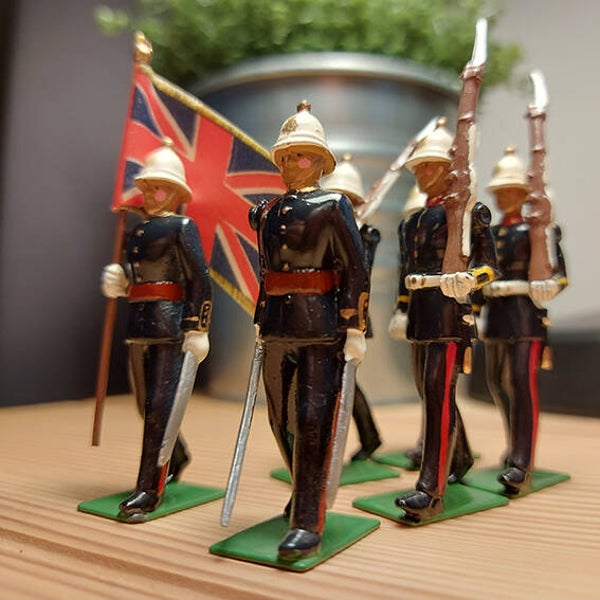 Royal Marines 54mm, colour party