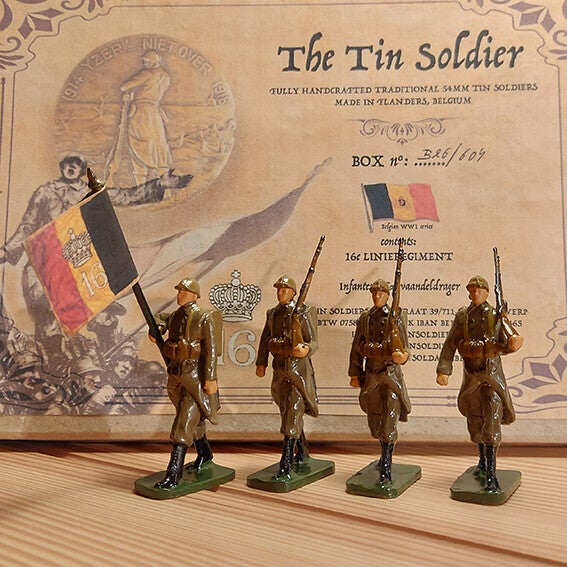 Belgian Infantry WW1 16e Linie, late war uniform 54mm