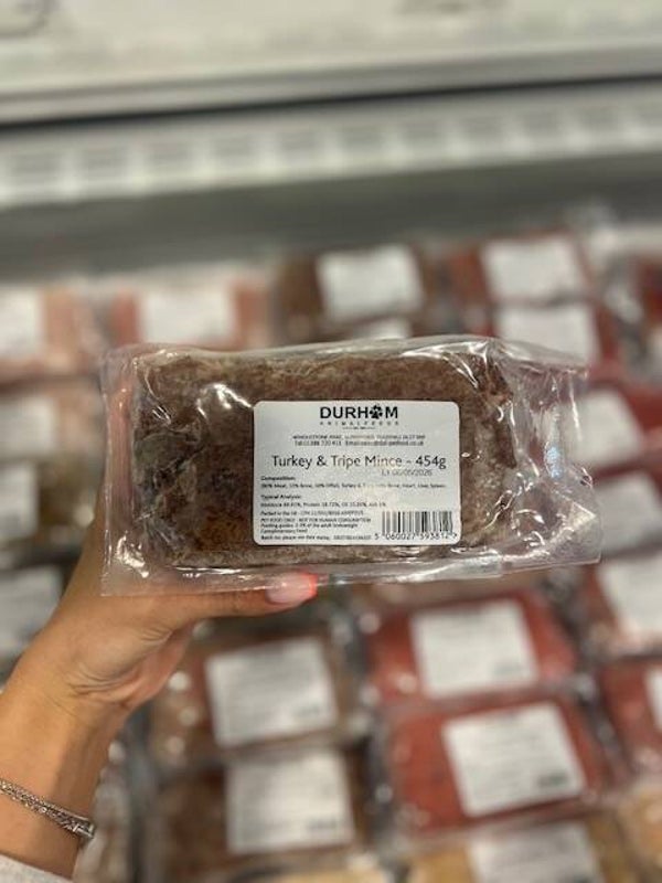 Durham Turkey & Tripe Mince 454g