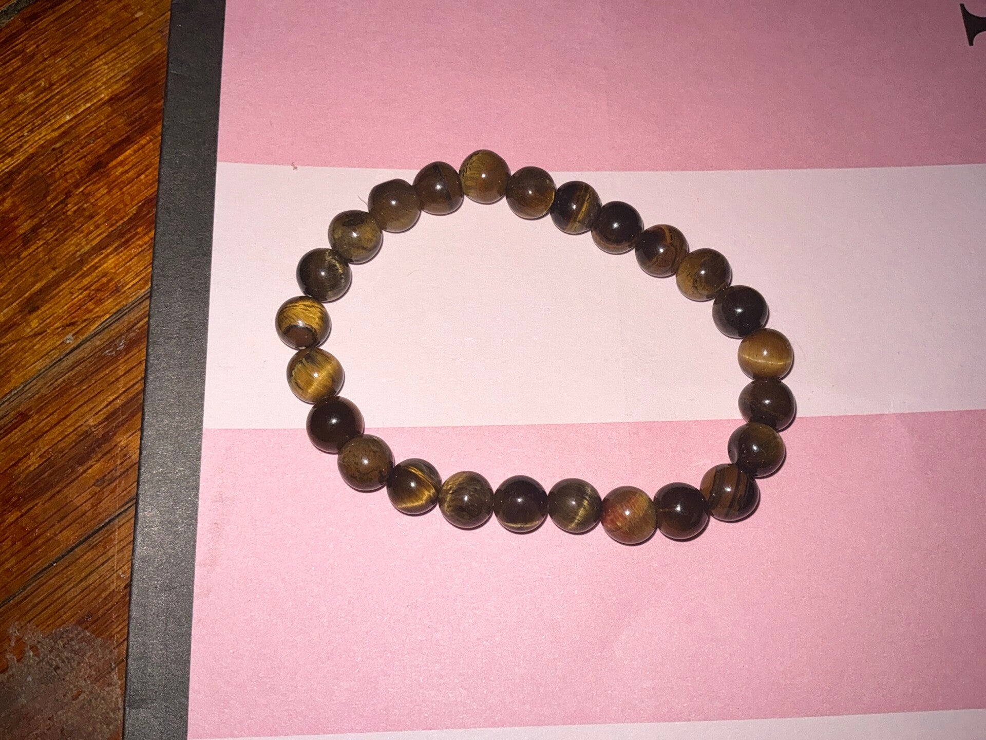 Dark brown beaded bracelet
