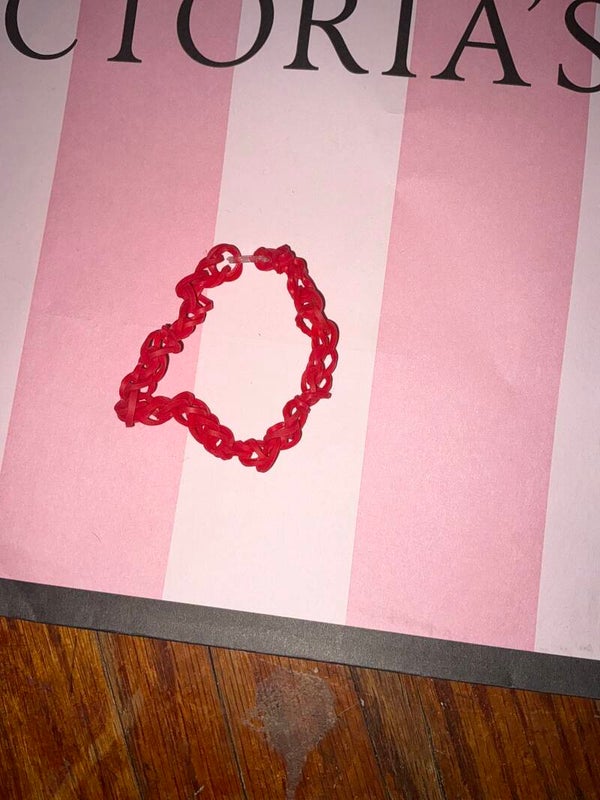 Red rubber band bracelet