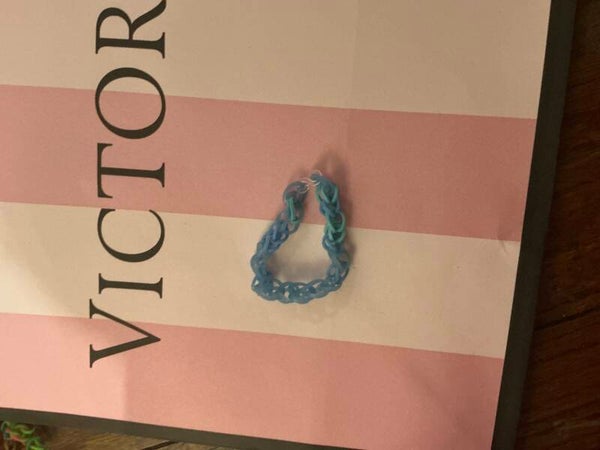 Blue rubber band bracelet