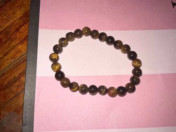 Dark brown beaded bracelet