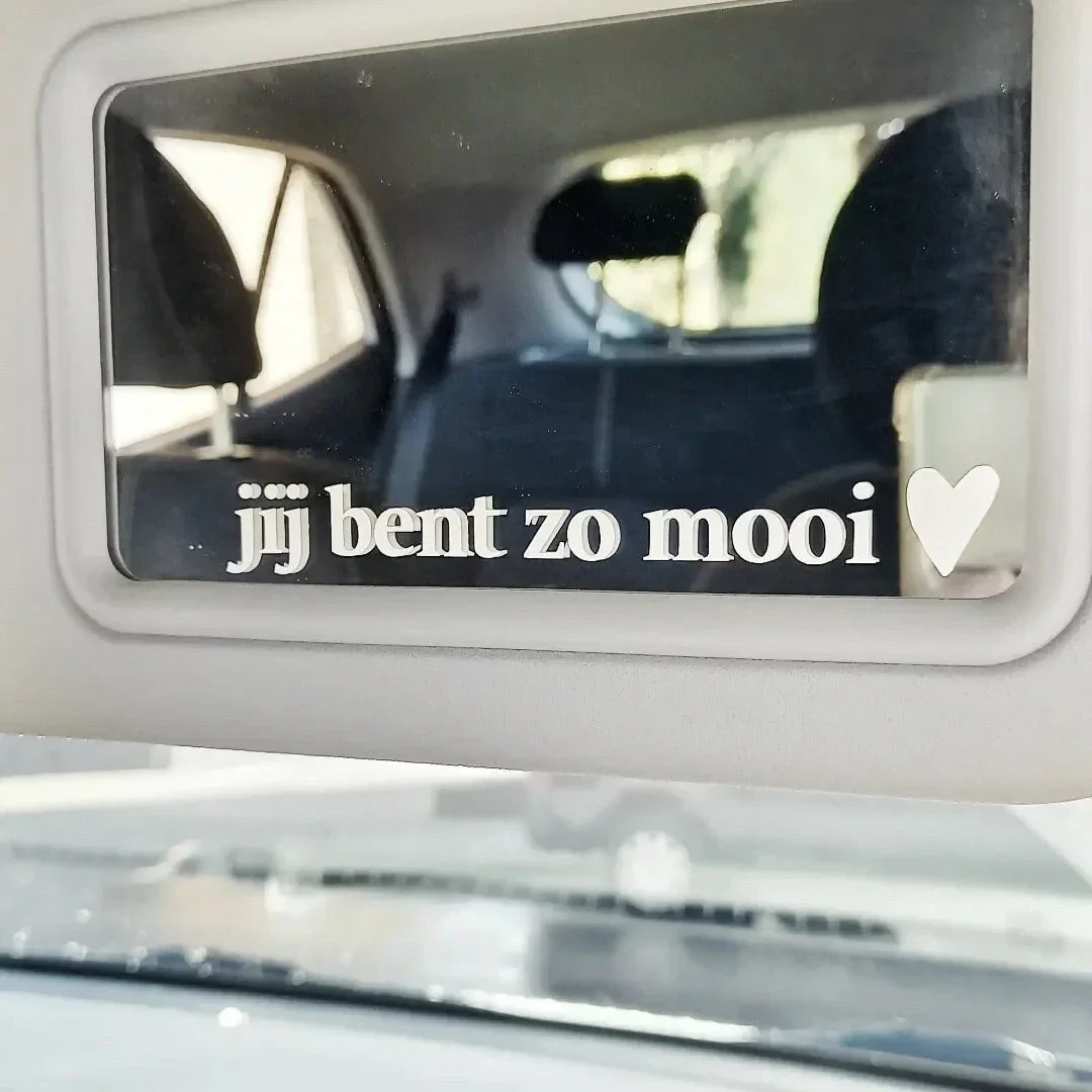 Worthy and Beloved spiegelsticker jij bent zo mooi