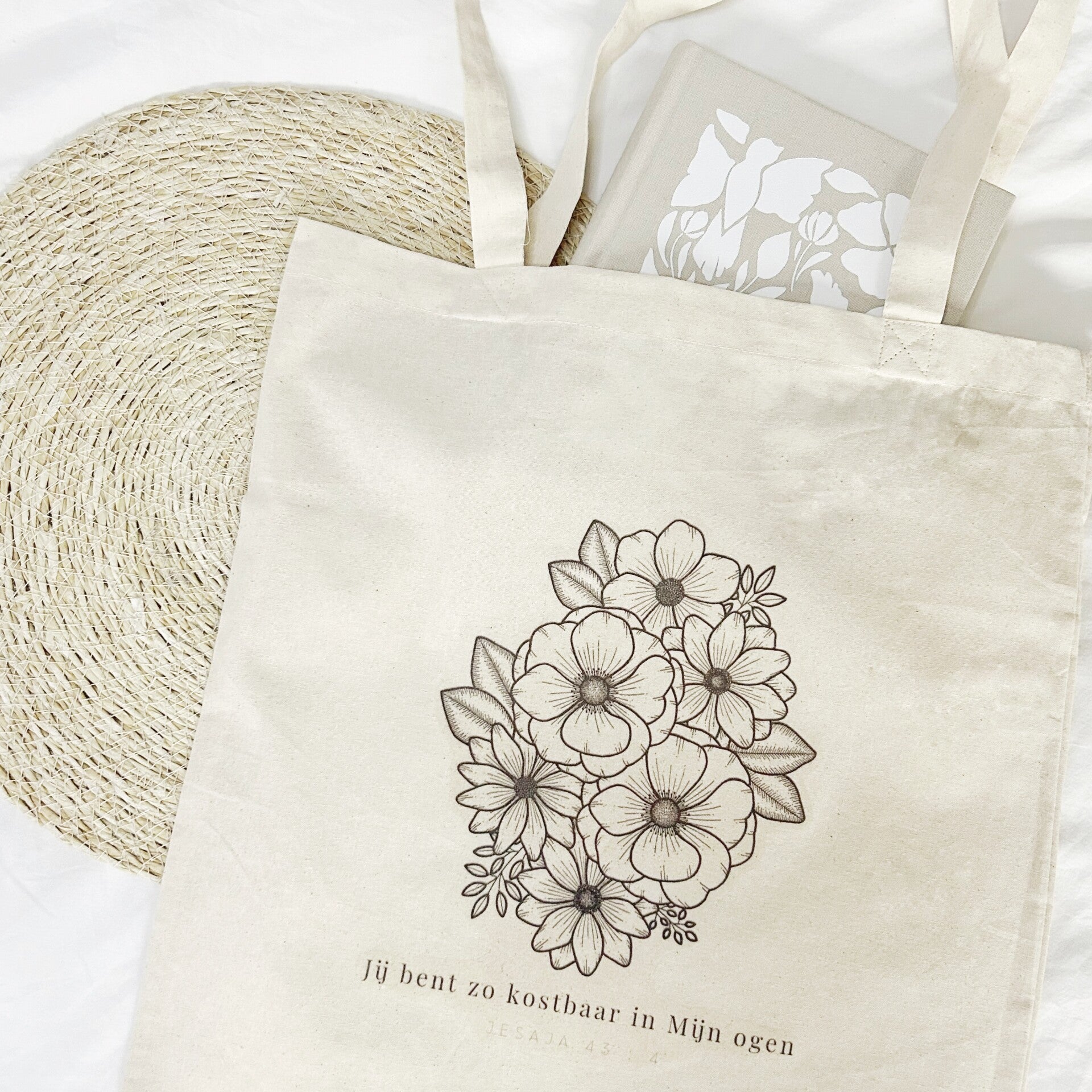 Worthy and Beloved linnen tas Jij bent zo kostbaar in Mijn ogen