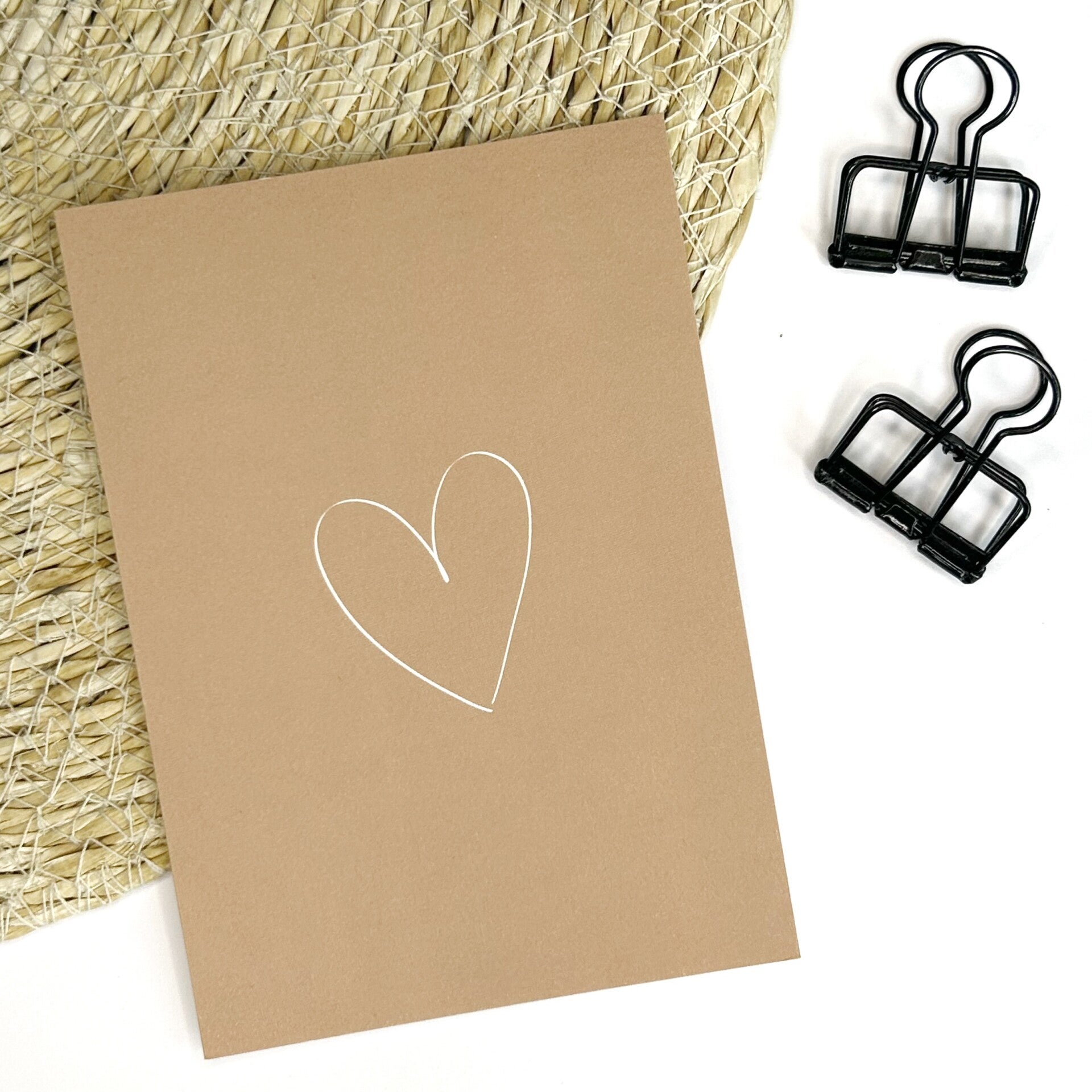 Worthy and Beloved wenskaart hartje