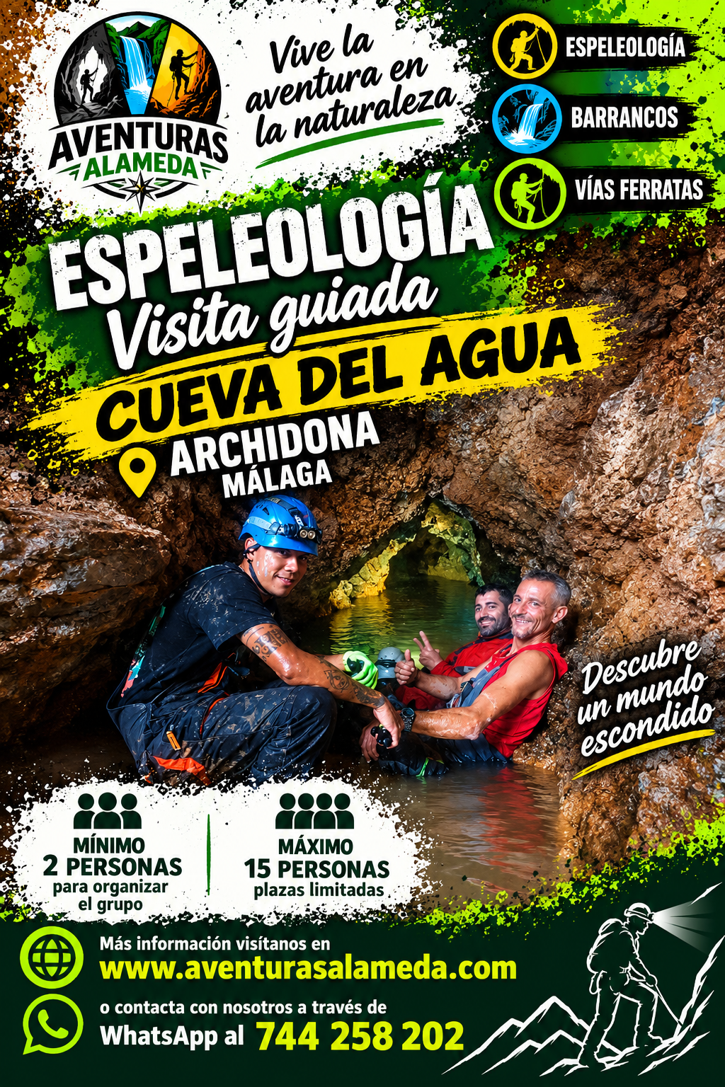 Cueva del agua Archidona, 35 € por persona