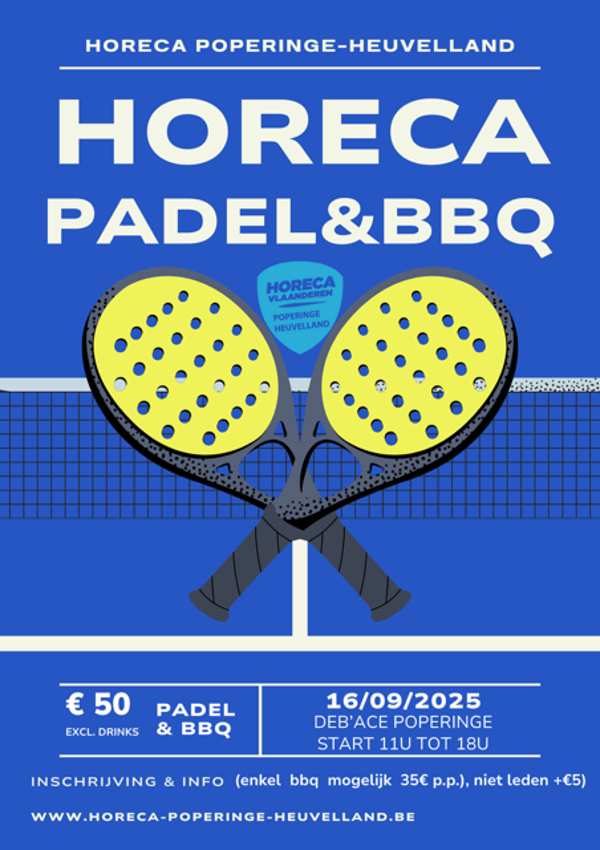 BBQ & Padel-toernooi - Dinsdag 16-09-2025