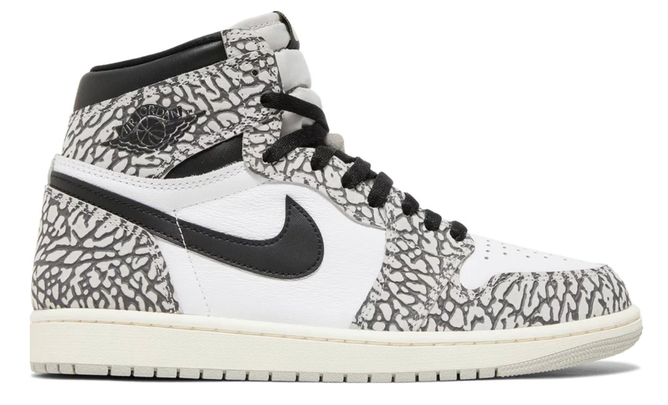 Mens Jordan 1 High "White Cement"