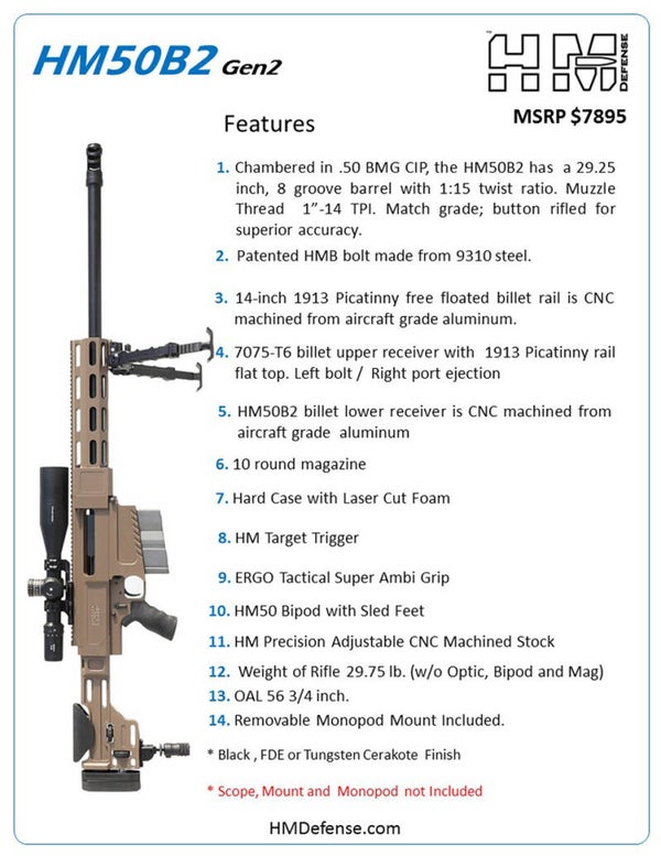 HM50B2 50 BMG Rifle